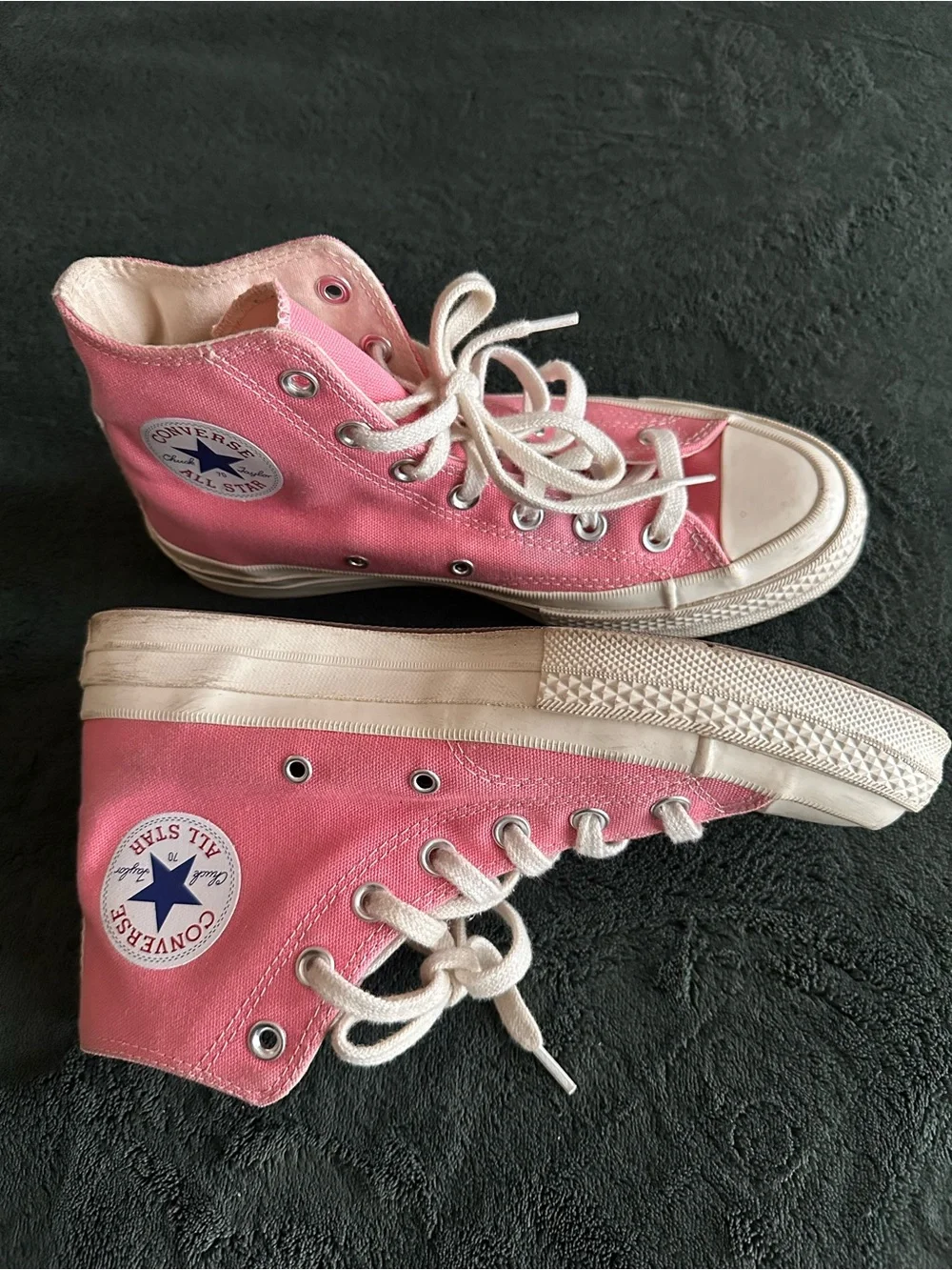 Converse Kids High Top Sneakers - Pink Canvas